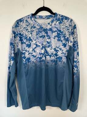 Huk Men's Icon X Tide Change Fade Long Sleeve Fishing Shirt